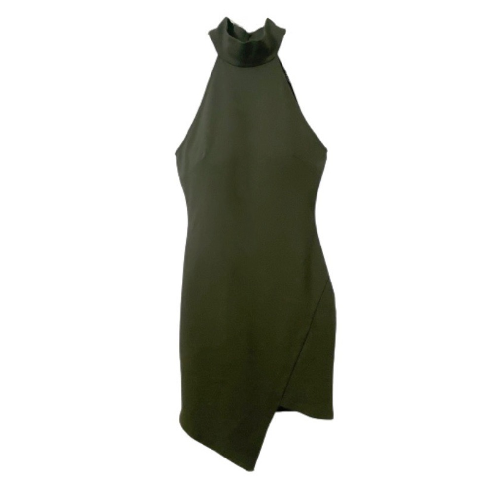 Windsor Sleeveless Mock Neck Asymmetric Dress